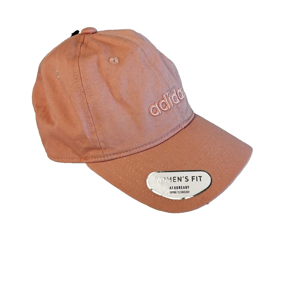 Adidas Aeroready Womens Hat Baseball Cap Strapback Dust Pink Brand Logo NWT